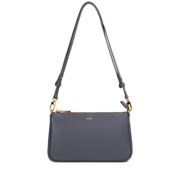 LEATHER MINI BAG NAPPA STEEL BLUE