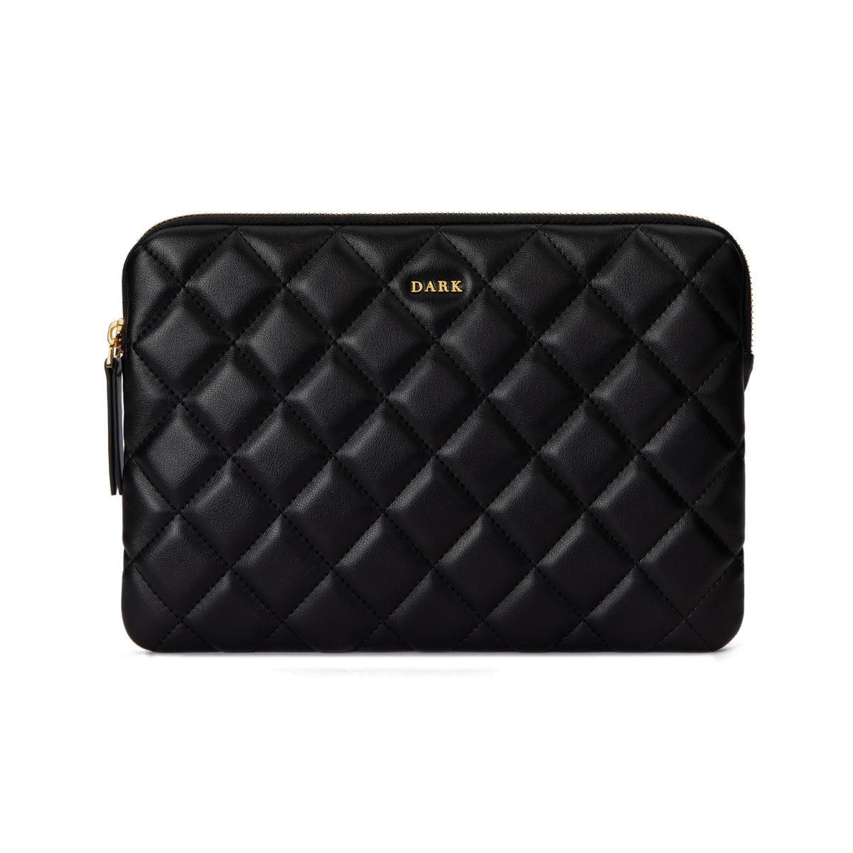 LEATHER QUILTED MEDIUM POUCH MILIEU GREEN LEATHER QUILTED MEDIUM POUCH MILIEU GREEN