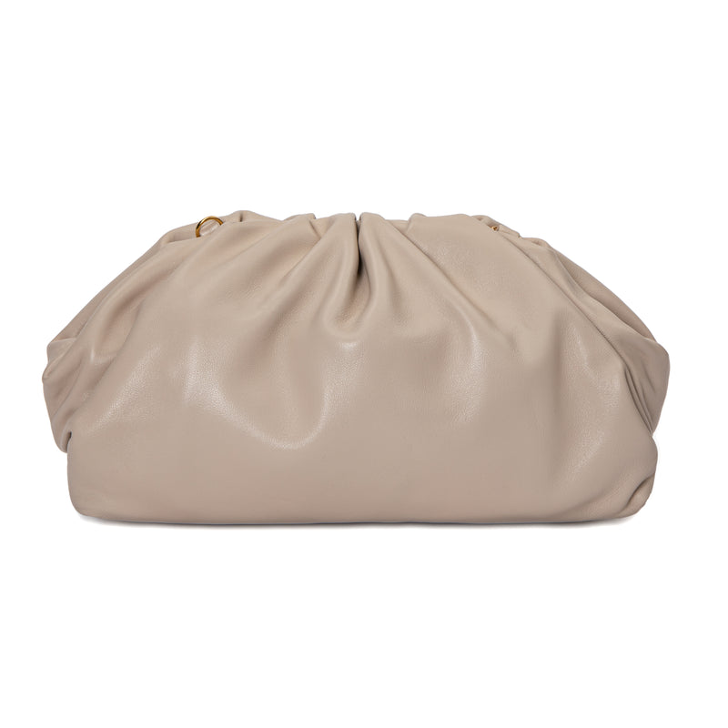 LEATHER POUCH BAG SAND LEATHER POUCH BAG SAND
