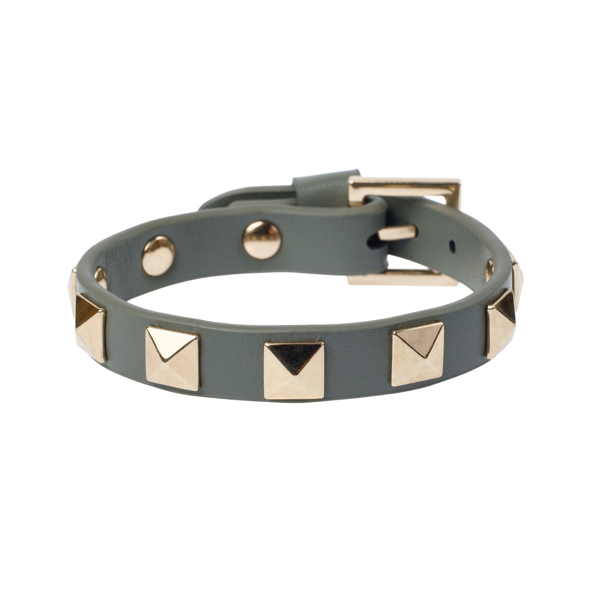 LEATHER STUD BRACELET COOL ARMY