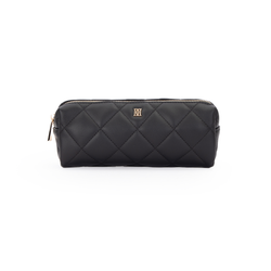 LEATHER QUILTED TOOL POUCH BLACK