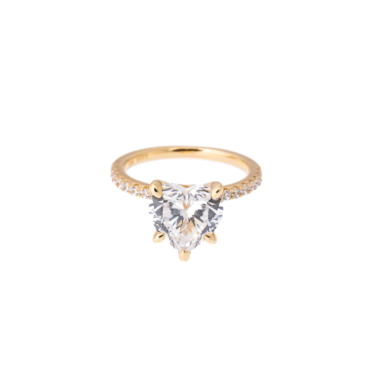 LOVE STERLING SILVER RING GOLD