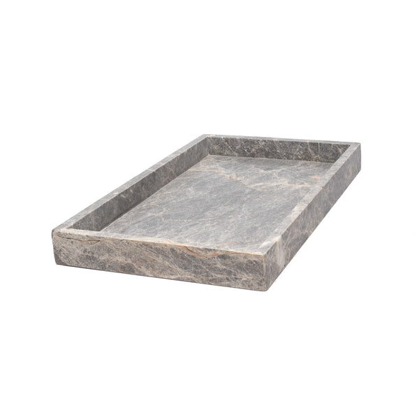 MARBLE TRAY WIDE GREY