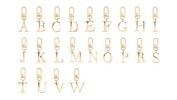 METAL LETTER BAG CHARM