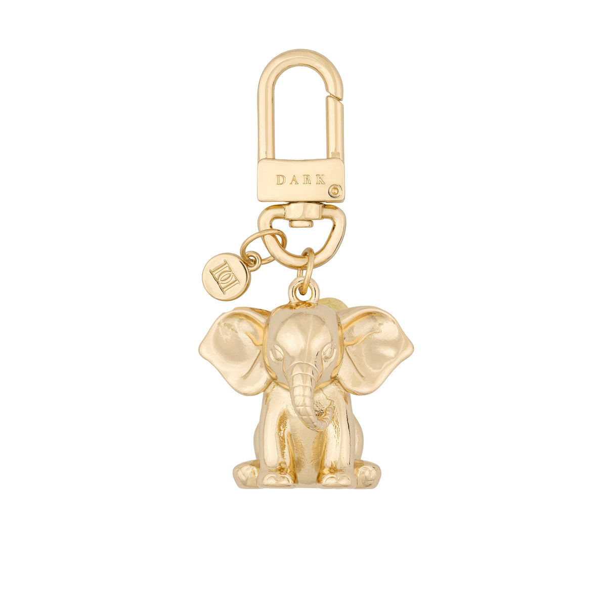 METAL SIGN BAG CHARM ELEPHANT