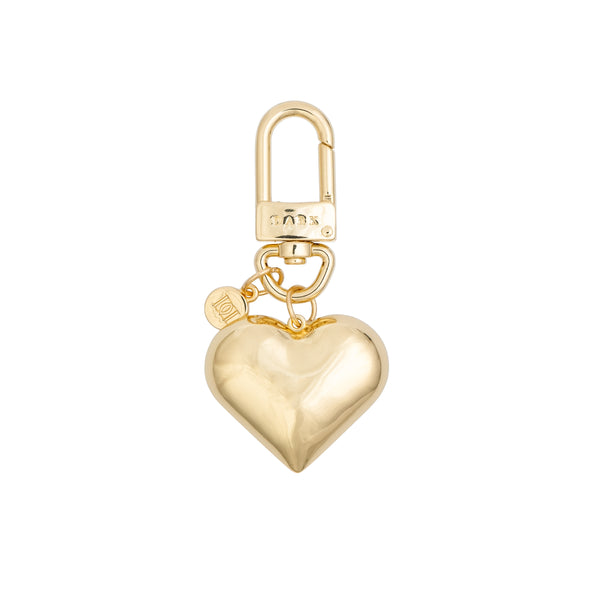 METAL SIGN BAG CHARM HEART