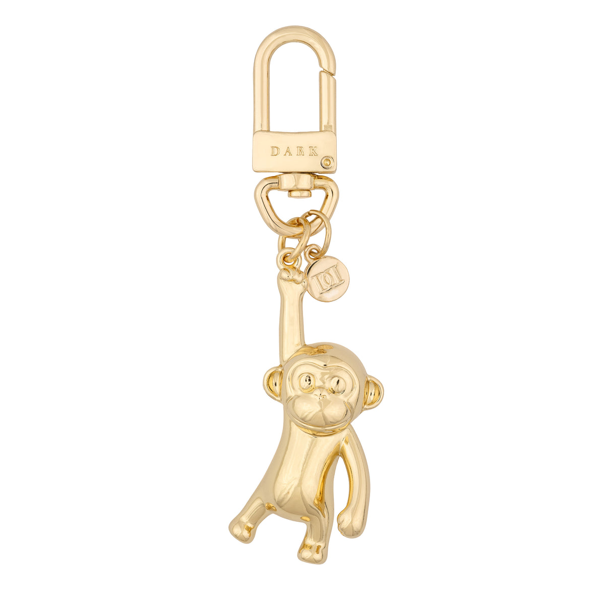METAL SIGN BAG CHARM MONKEY
