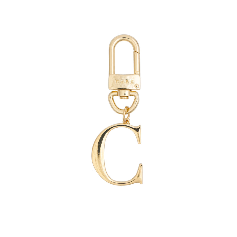 METAL LETTER BAG CHARM