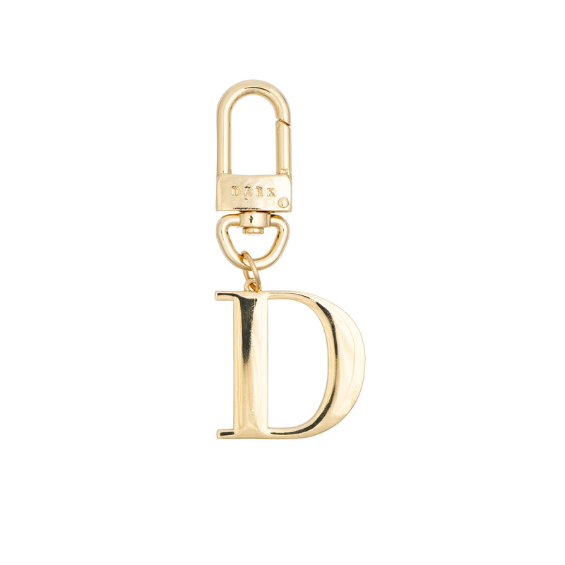 METAL LETTER BAG CHARM