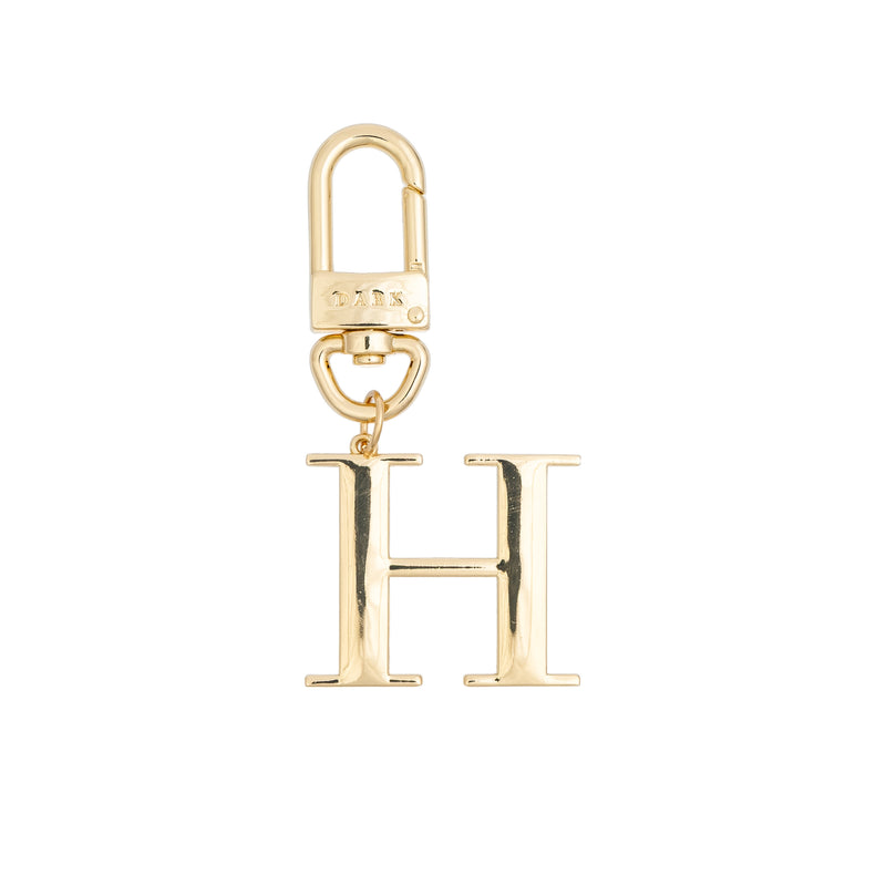 METAL LETTER BAG CHARM
