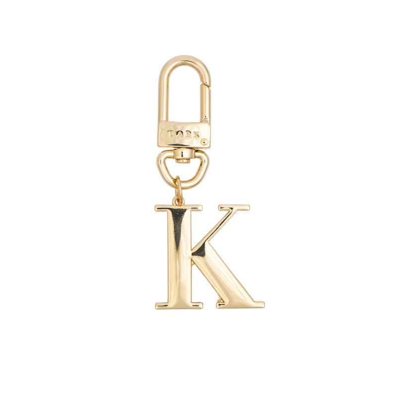 METAL LETTER BAG CHARM