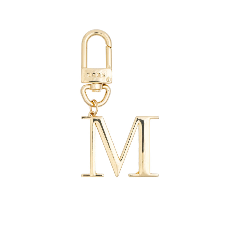 METAL LETTER BAG CHARM