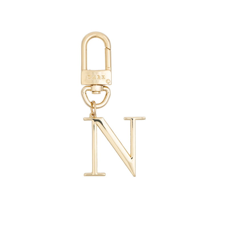 METAL LETTER BAG CHARM