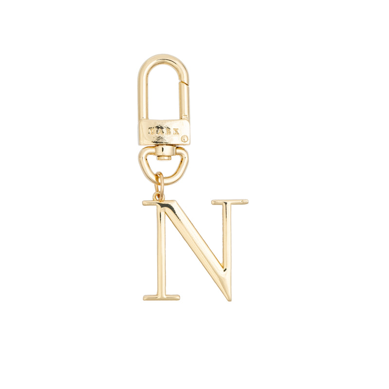 METAL LETTER BAG CHARM