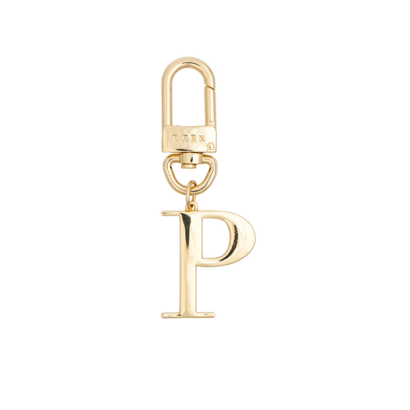 METAL LETTER BAG CHARM