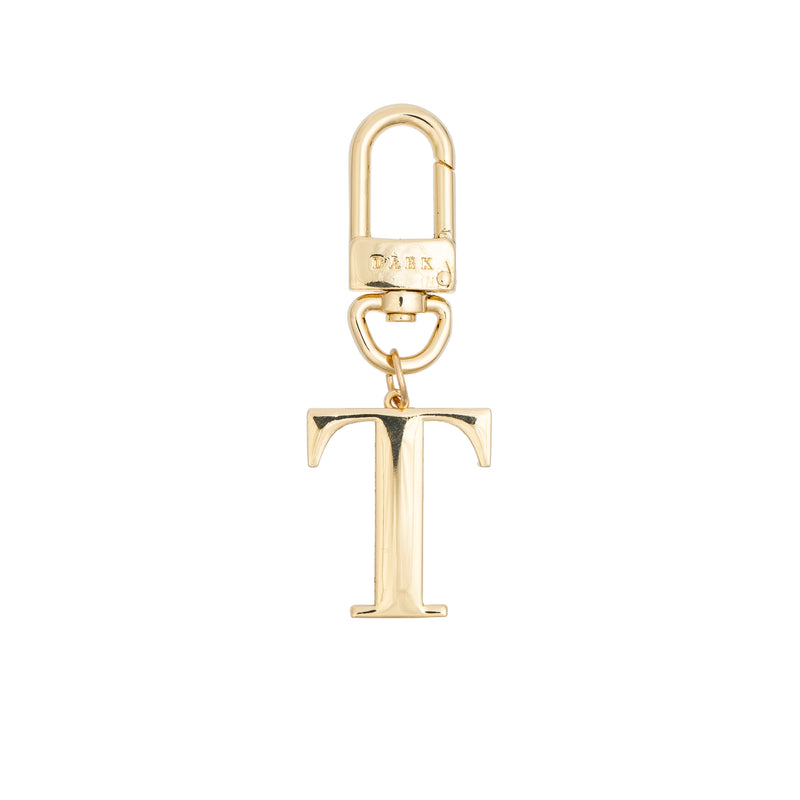 METAL LETTER BAG CHARM