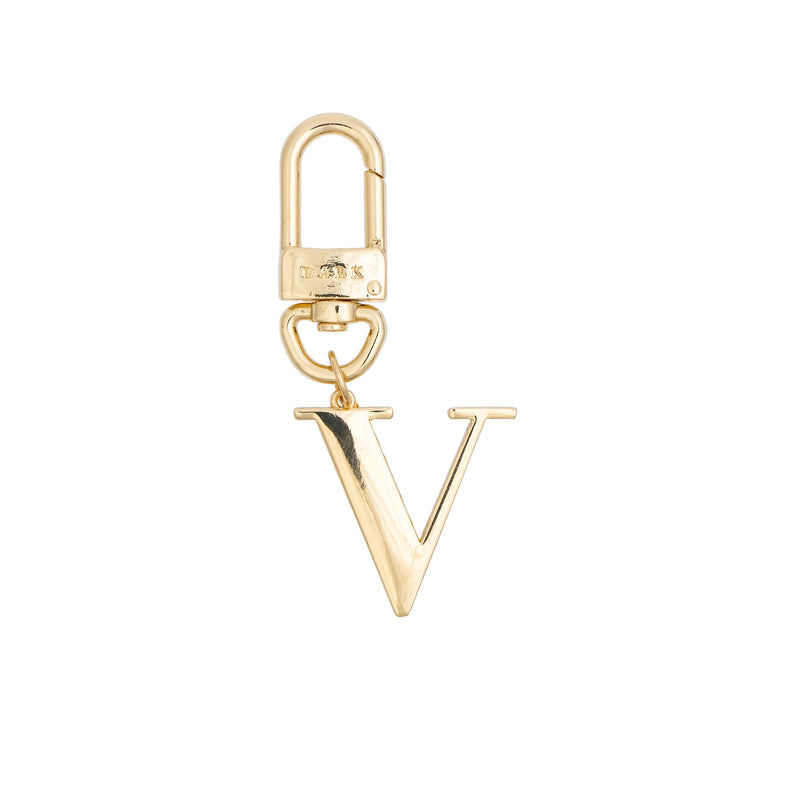 METAL LETTER BAG CHARM