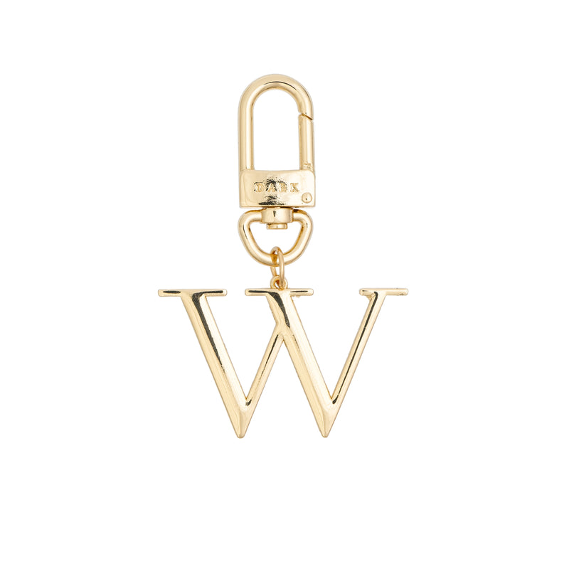 METAL LETTER BAG CHARM