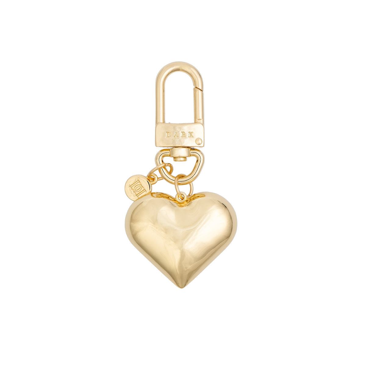 METAL SIGN BAG CHARM HEART