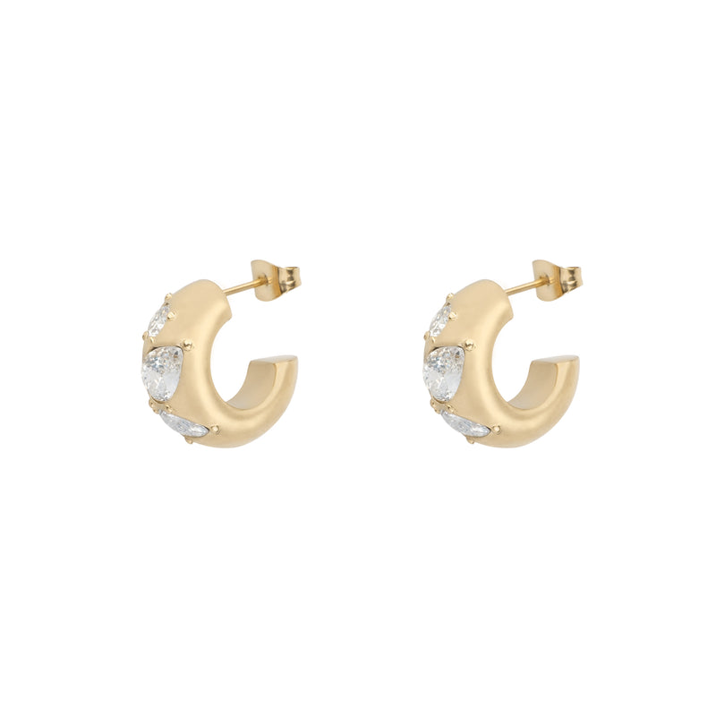 MULTISHAPED CRYSTAL CHUNKY CREOLE