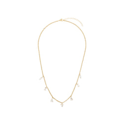MULTISHAPED CRYSTAL NECKLACE