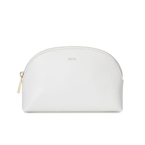 LEATHER MAKE-UP POUCH SMALL OFF WHITE