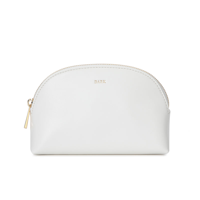 LEATHER MAKE-UP POUCH SMALL OFF WHITE