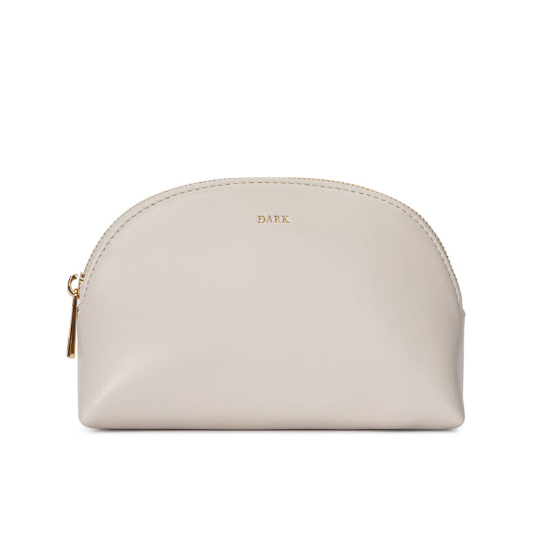 LEATHER MAKE-UP POUCH SMALL SAND LEATHER MAKE-UP POUCH SMALL SAND
