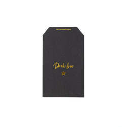 PAPER GIFT BAG SMALL BLACK W/GOLD