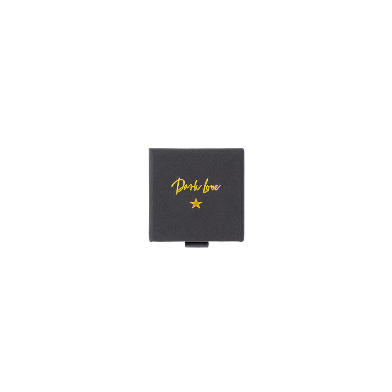 PAPER JEWELLERY BOX SMALL BLACK W/GOLD
