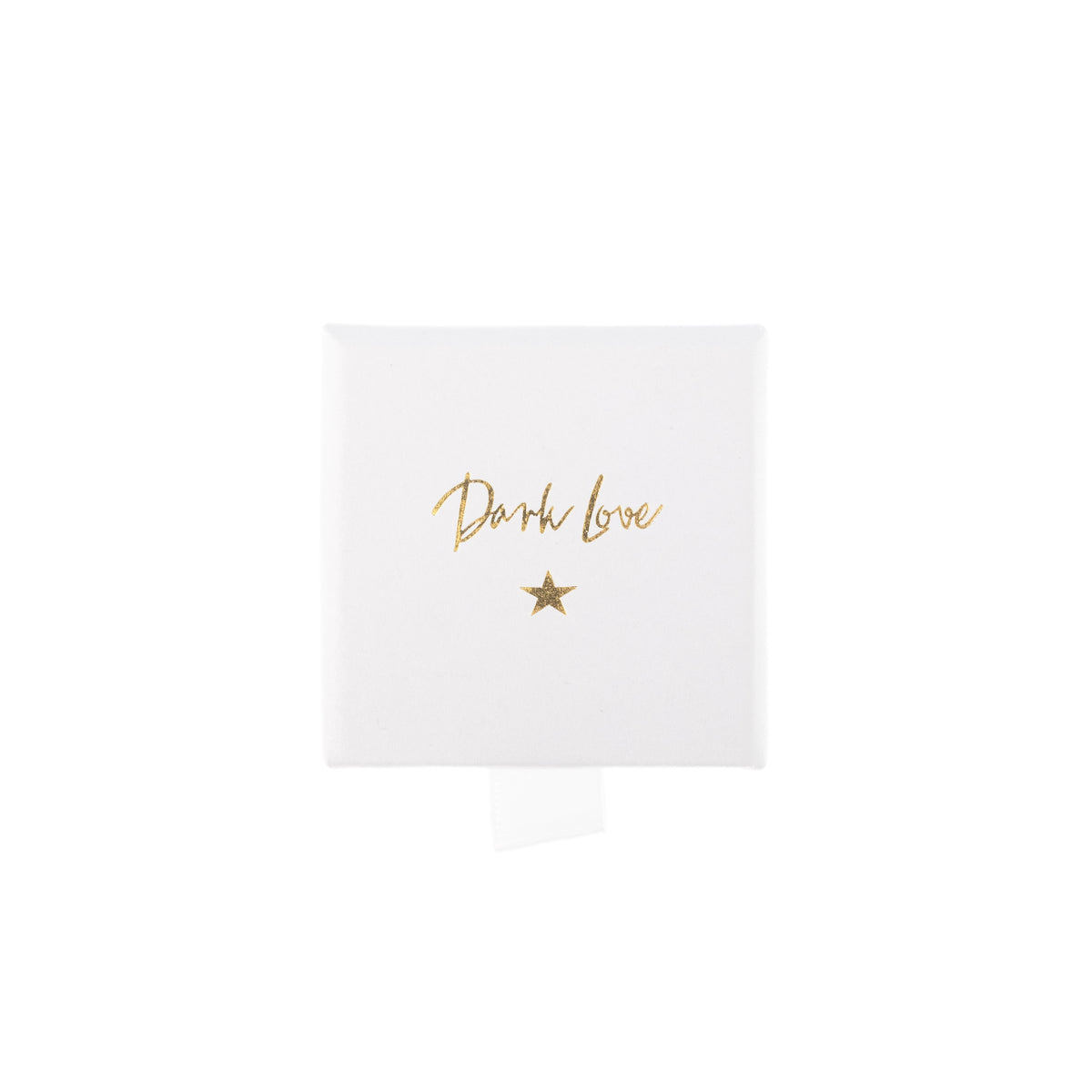 PAPER JEWELLERY BOX SMALL WHITE W/GOLD
