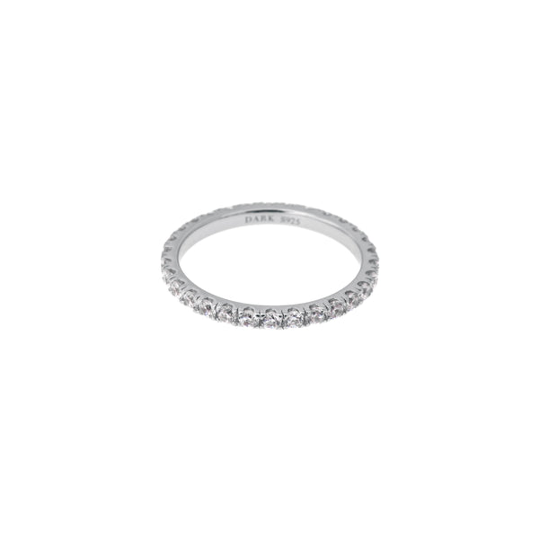 PAVE STERLING SILVER RING SILVER