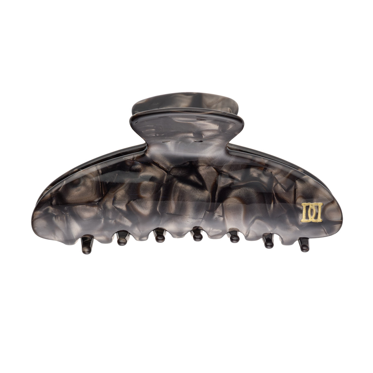 PLAIN HAIR CLAW LARGE DARK CHOCOLATE