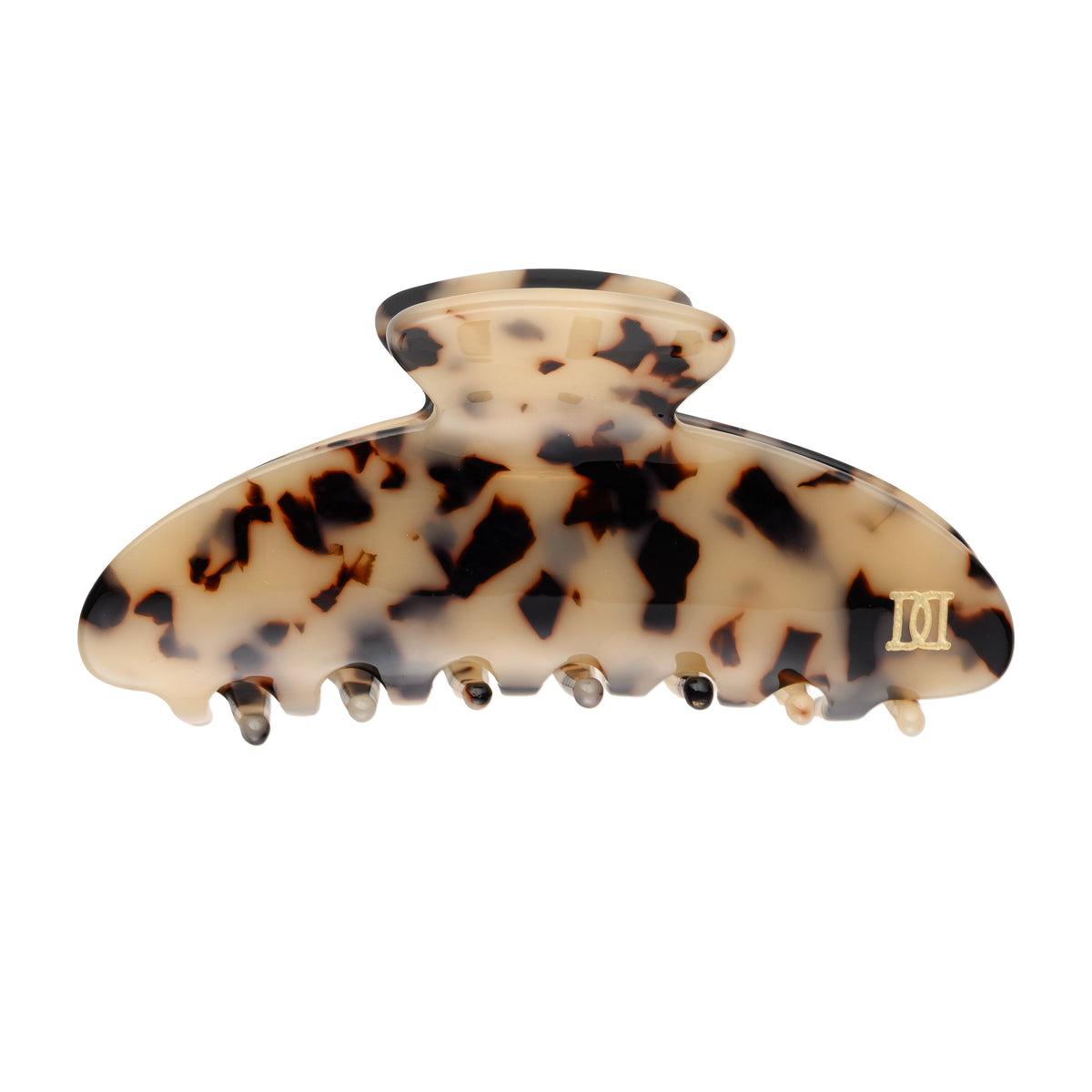 PLAIN HAIR CLAW LARGE SAND TORTOISE