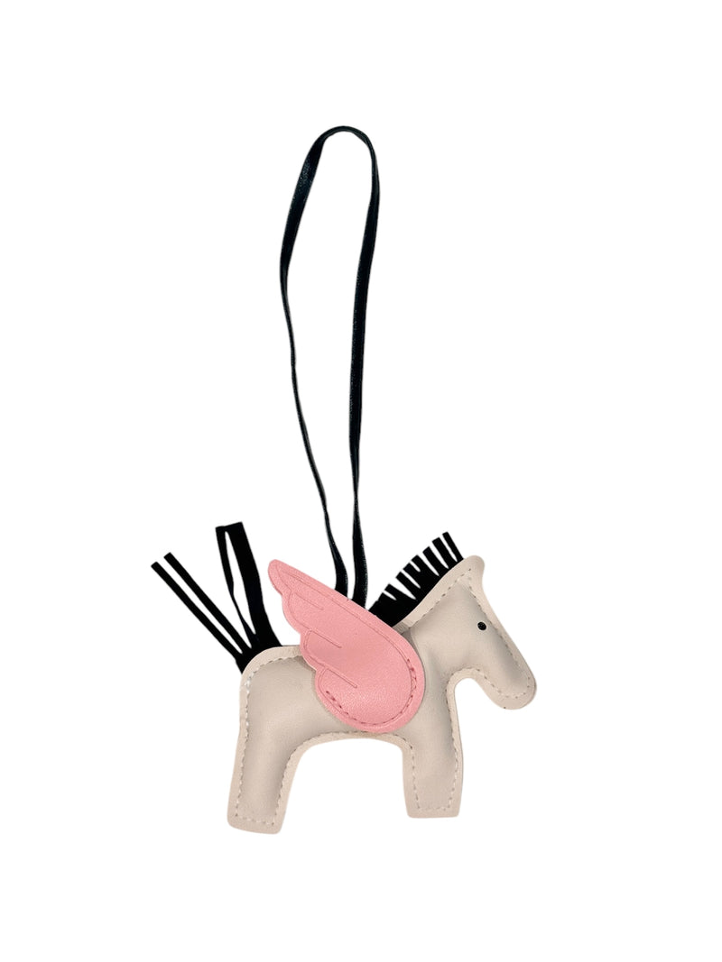 PONY BAG CHARM NUDE W/PALE ROSE & PINE