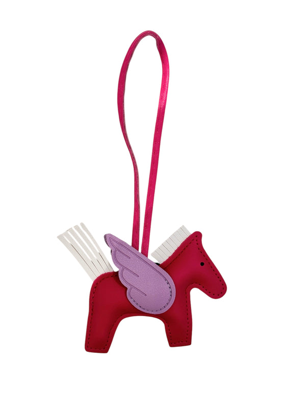 PONY BAG CHARM PINK W/LAVENDEL & WHITE