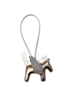 PONY BAG CHARM SPARKLED CHAMPAGNE W/GREY & SILVER
