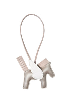 PONY BAG CHARM SPARKLED SAND W/OFF WHITE & DARK SAND