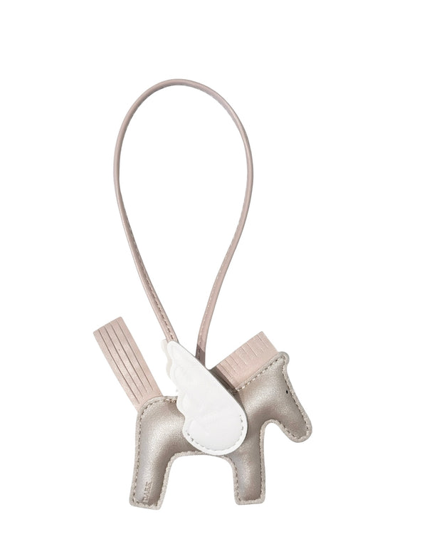 PONY BAG CHARM SPARKLED SAND W/OFF WHITE & DARK SAND