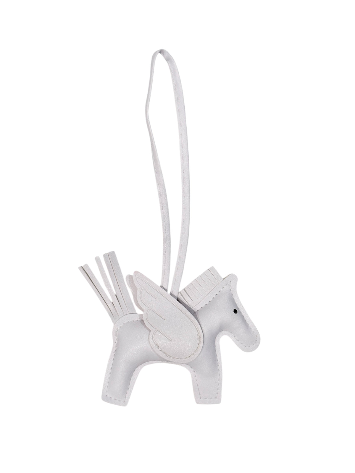 PONY BAG CHARM WHITE
