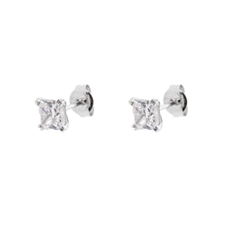 PRINCESS STERLING SILVER EARRINGS SILVER