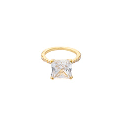 PRINCESS STERLING SILVER RING GOLD