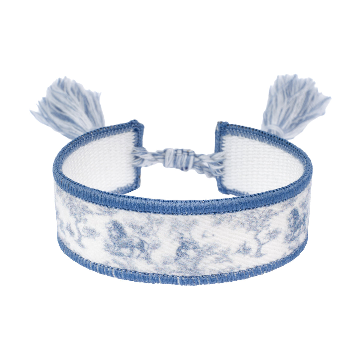 PRINTED FRIENDSHIP BRACELET COUNTRY BLUE SAVANNAH PATTERN