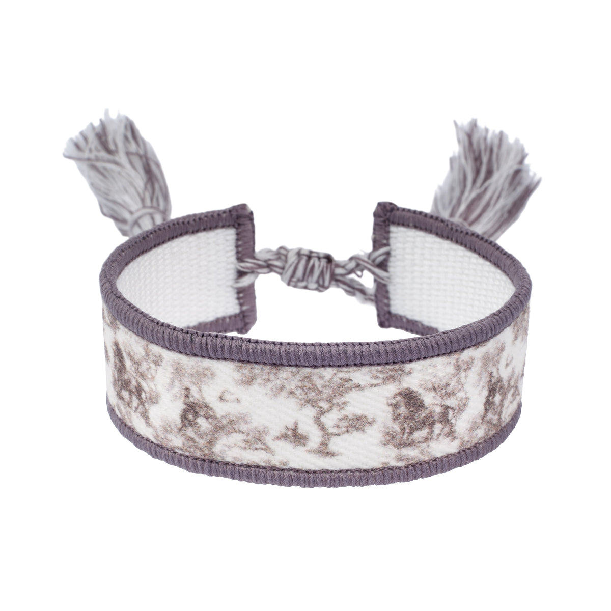 PRINTED FRIENDSHIP BRACELET WARM TAUPE SAVANNAH PATTERN