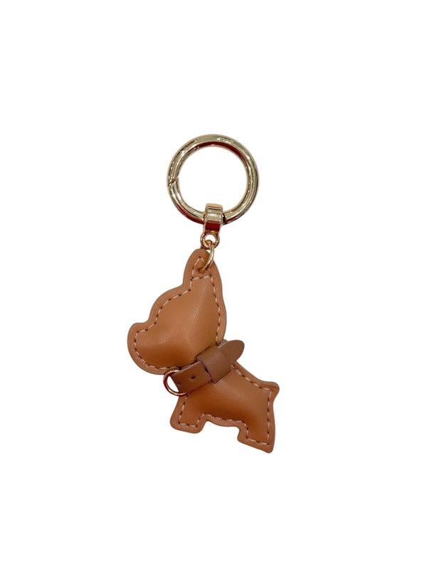 PUPPY BAG CHARM BROWN