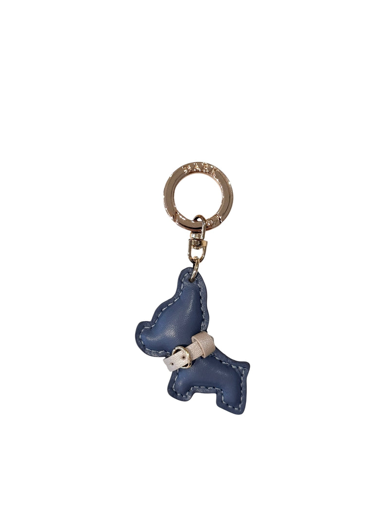 PUPPY BAG CHARM GRISALLE BLUE W/SPARKLED SAND