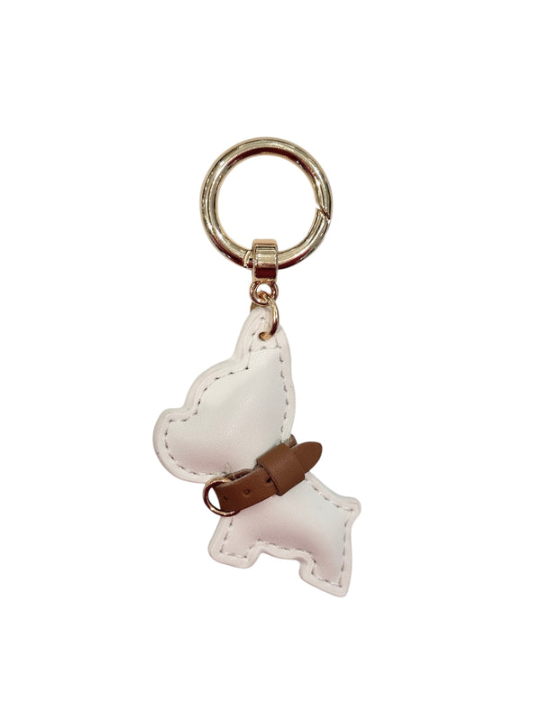 PUPPY BAG CHARM WHITE