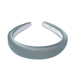 SATIN HAIR BAND BROAD DARK SAGE