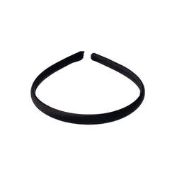 SATIN HAIR BAND THIN BLACK