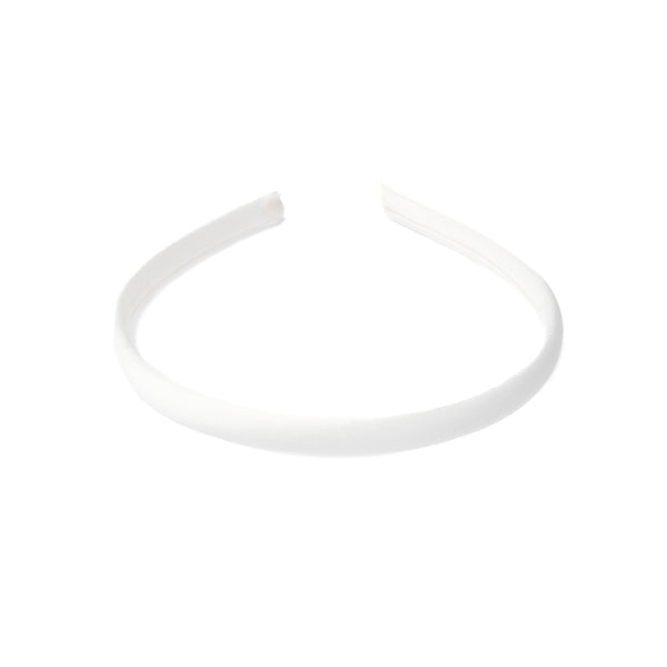 SATIN HAIR BAND THIN OFF WHITE